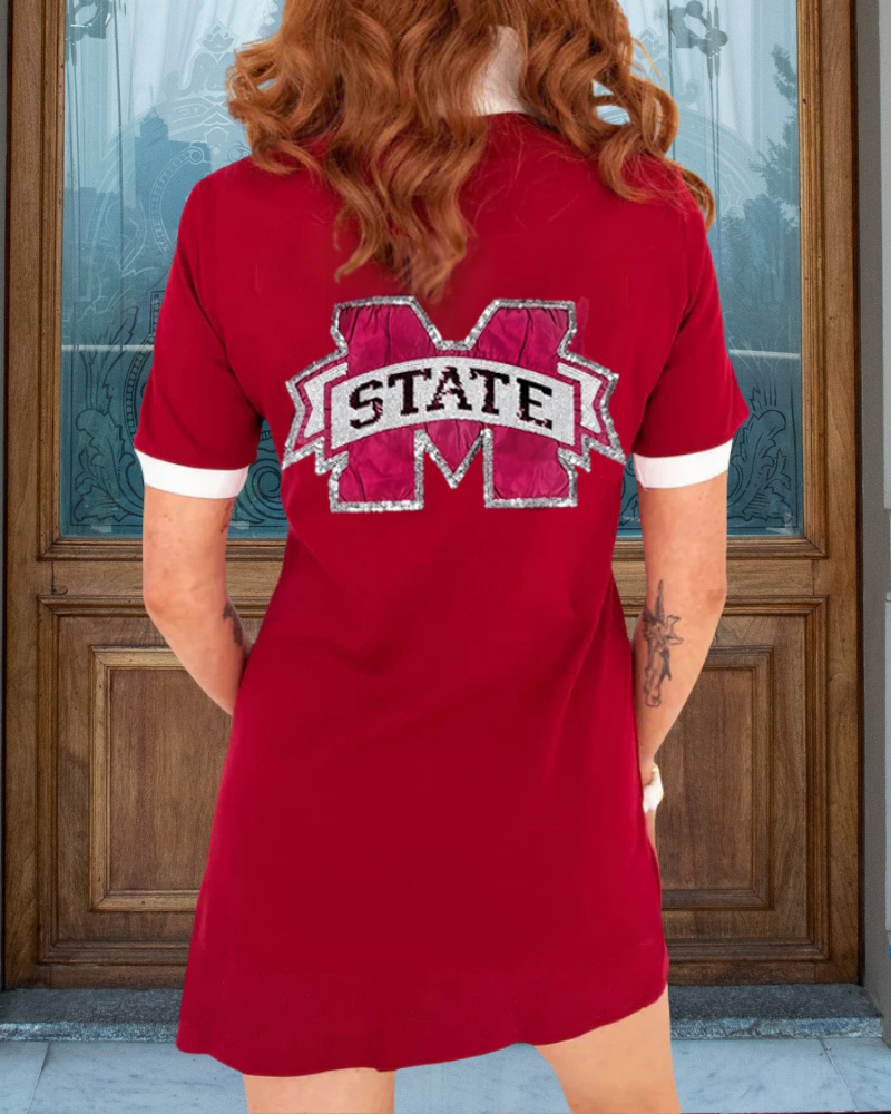 Mississippi State V-neck Mini Dress