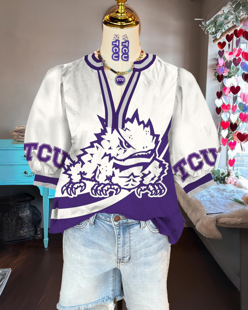 TCU Horned Frogs Satin Top