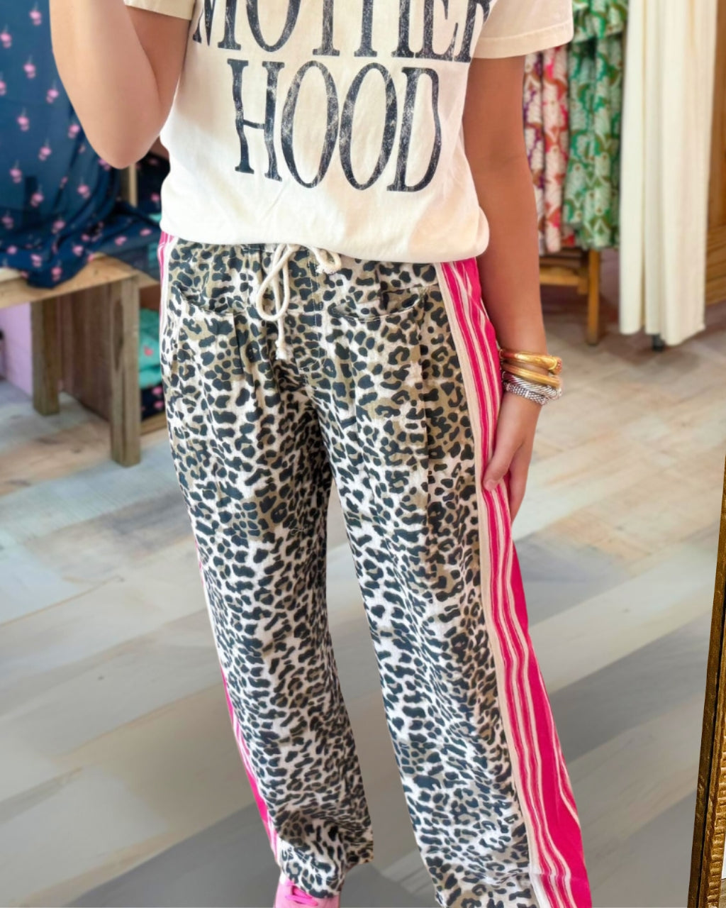 Leopard Neon Contrast Pants