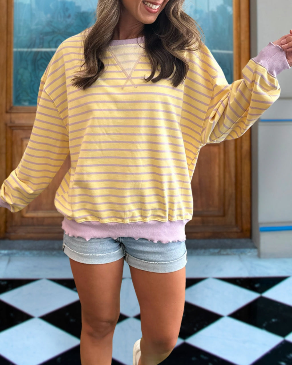 Striped Relax Vibe Sweatshirt