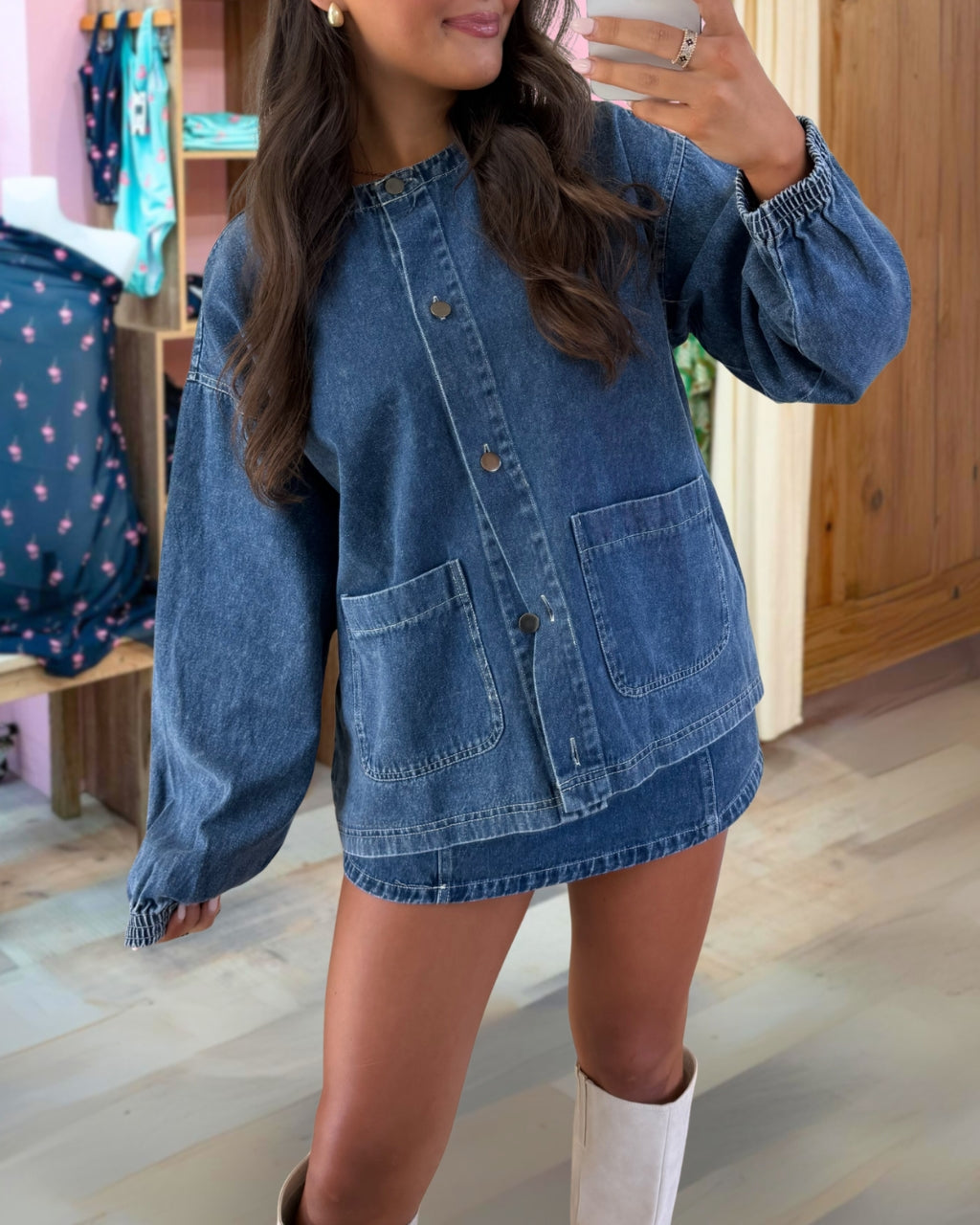 Trendy Oversized Denim Jacket
