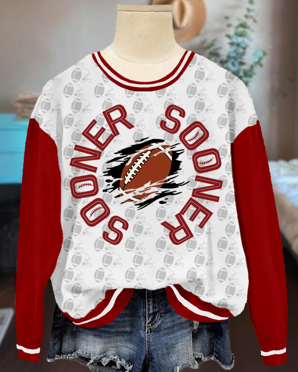 Oklahoma Sooners Football Graphic Sweatshirt