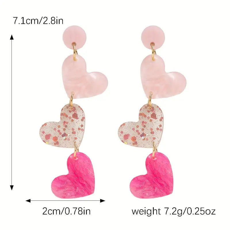 Romantic Heart Trim Earrings