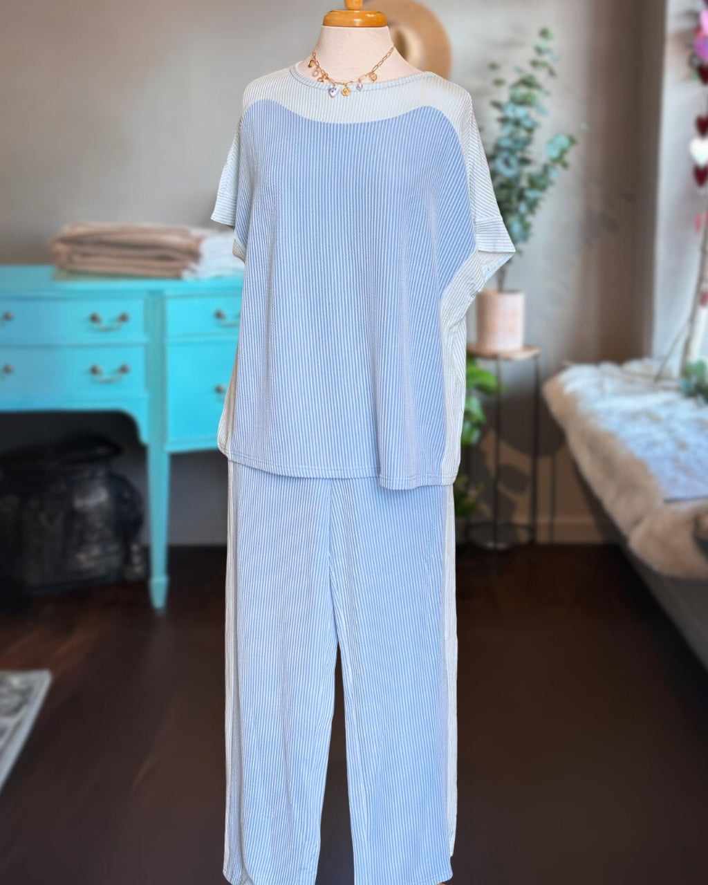 Relaxed Ribbed Block Set