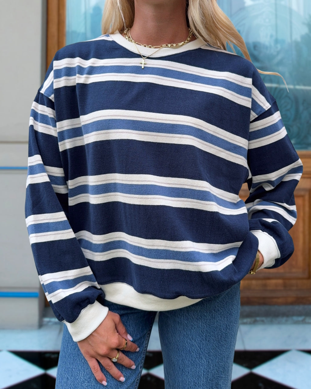 Lively Timeless Striped Casual Pullover