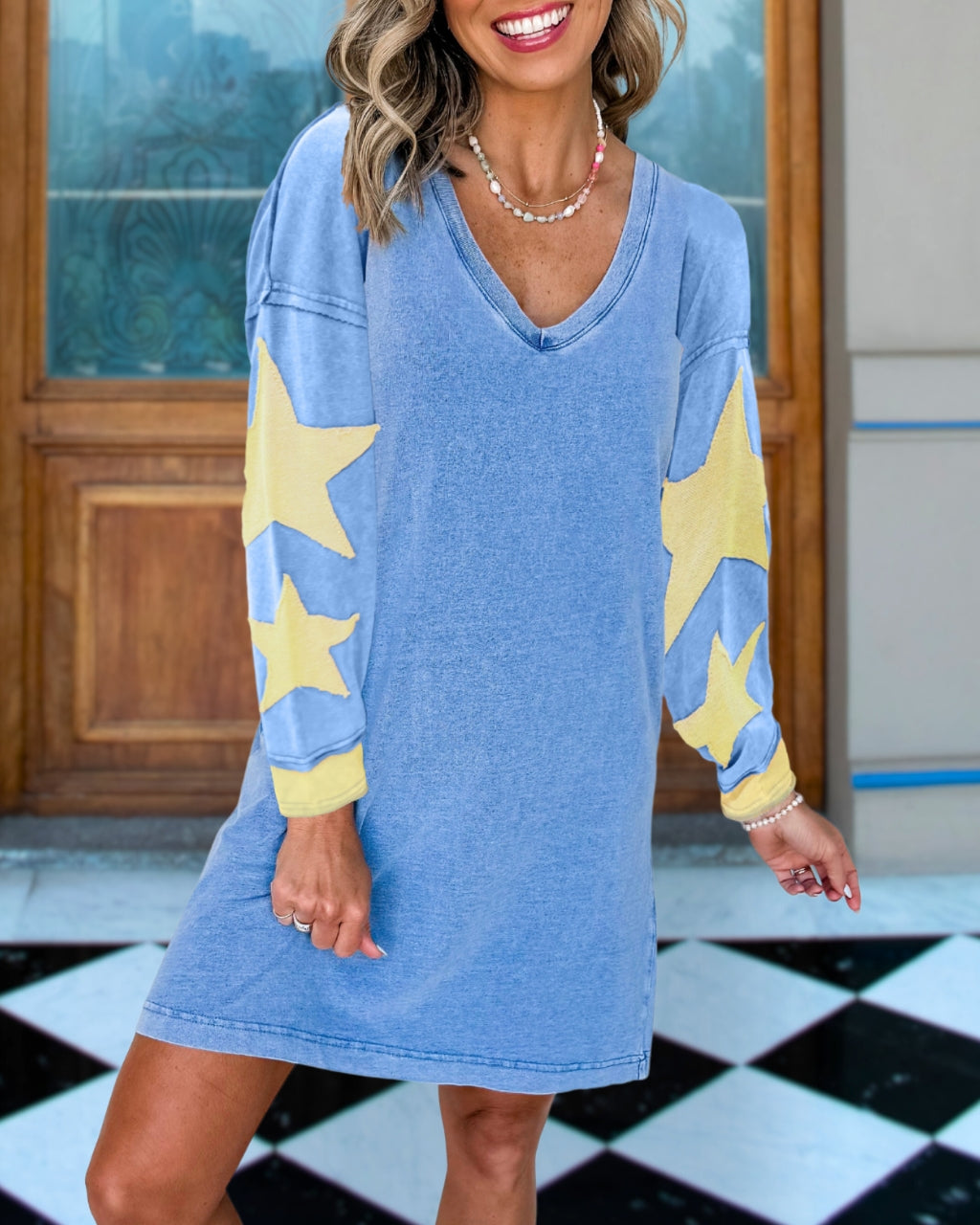 Star Washed Slouch Dress