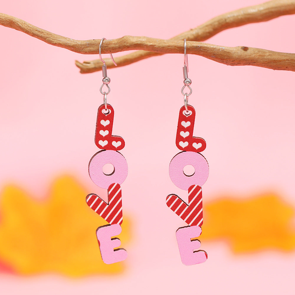 Stylish XOXO Heart Earrings
