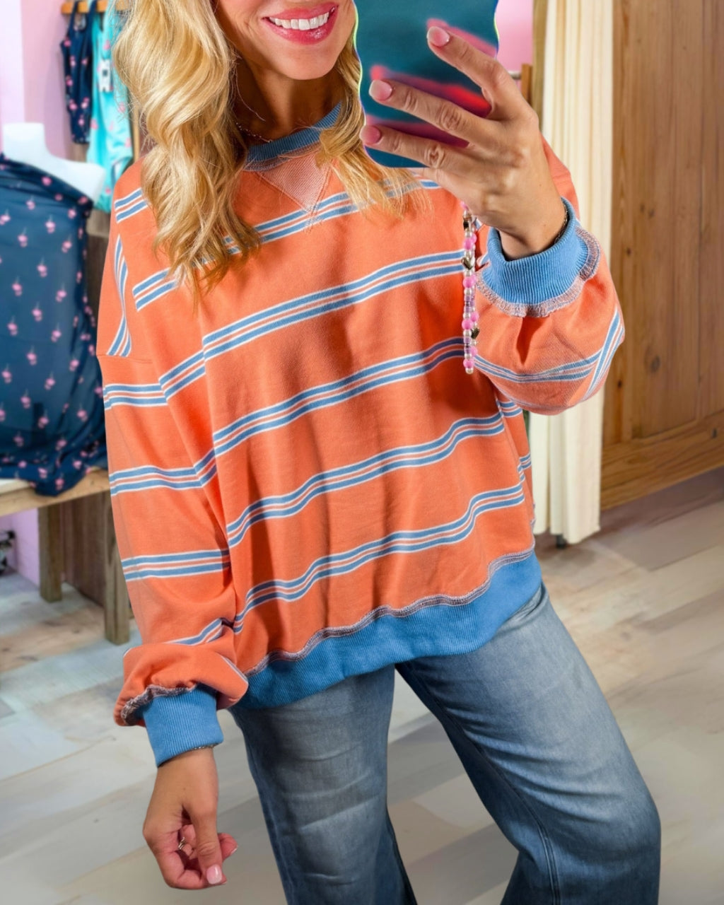 Rhythm Stripe Ease Sweatshirt