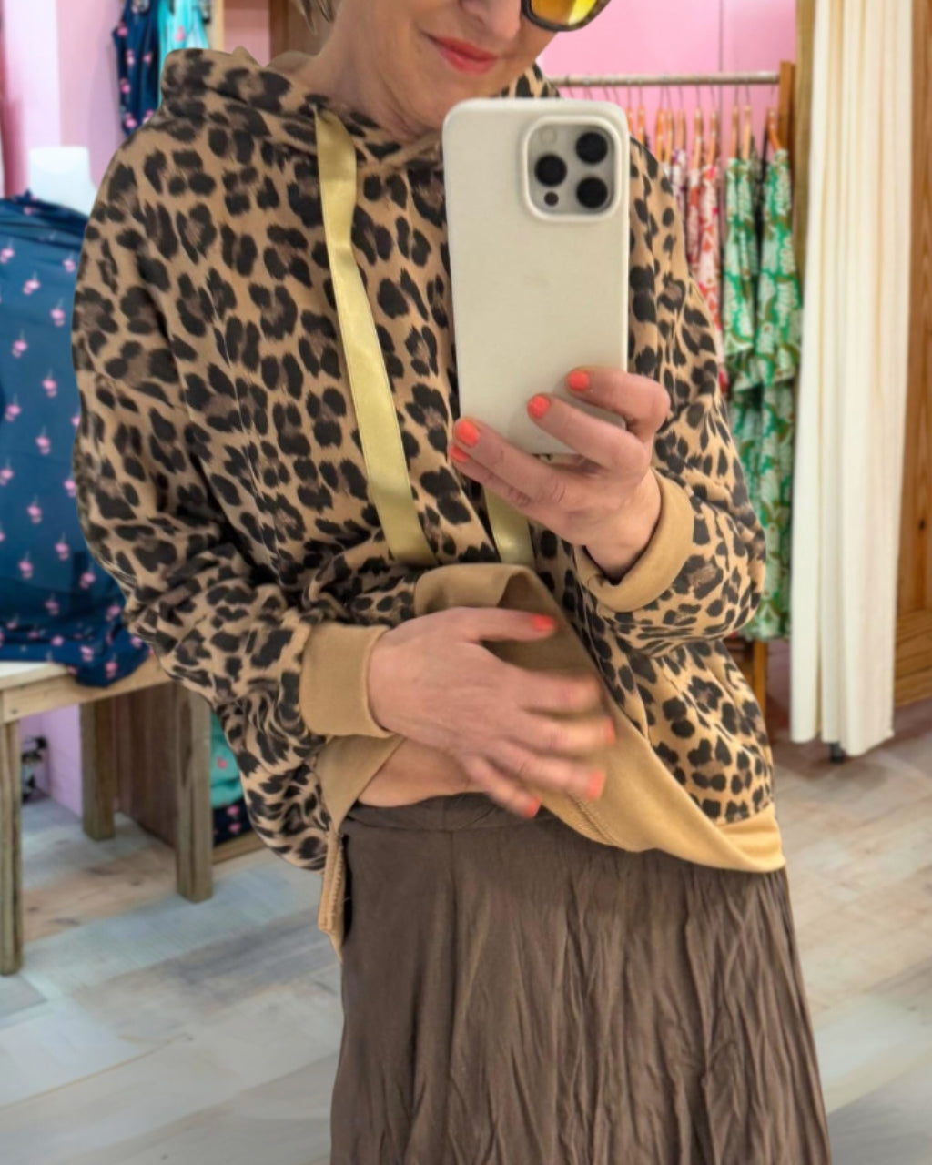 Wild Leopard Print Hoodie