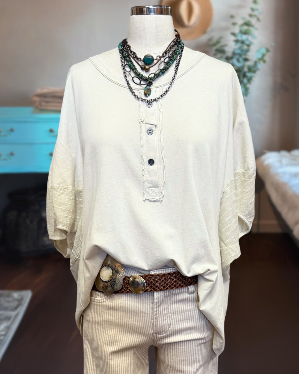 Lazy Chic Henley Top