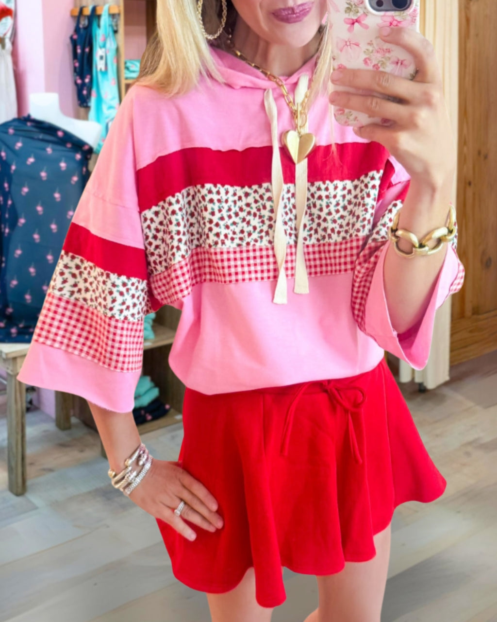 Patch Rally Hoodie Top