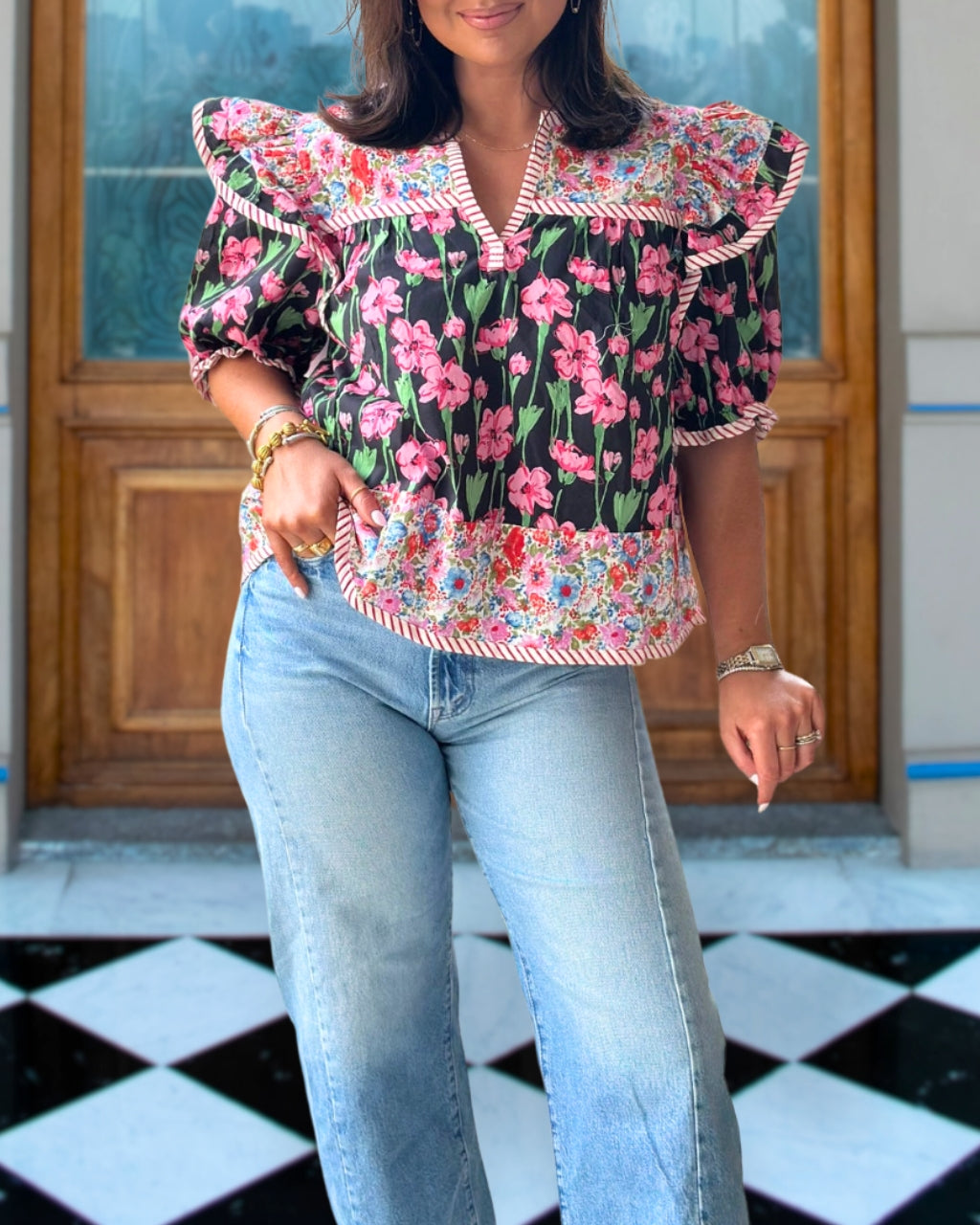 Secret Garden Print Top