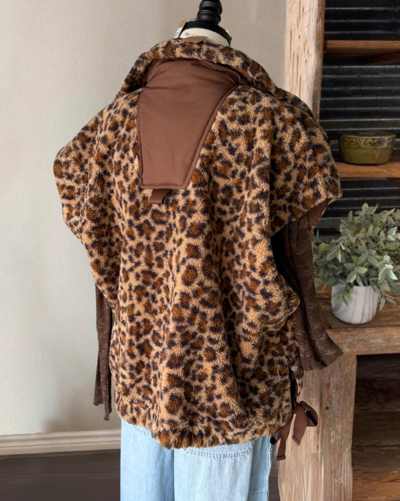 Unique Leopard Polar Fleece Vest