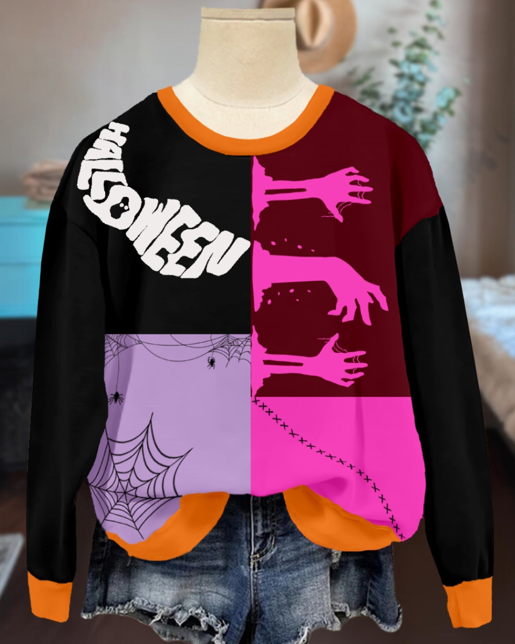 Spooky Halloween Graphic Sweatshirt