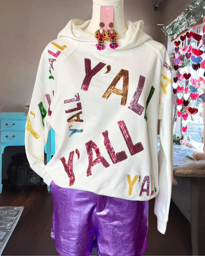 Chic Y'ALL Sequined Hoodie