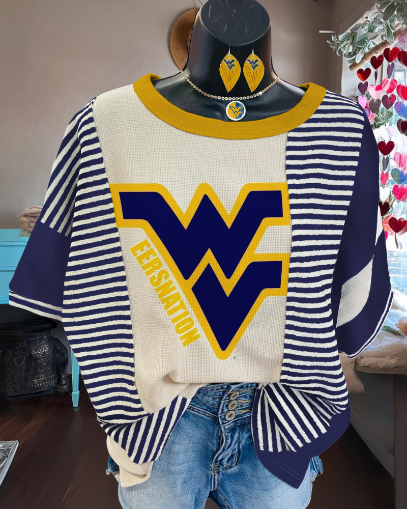 West Virginia Striped T-shirt