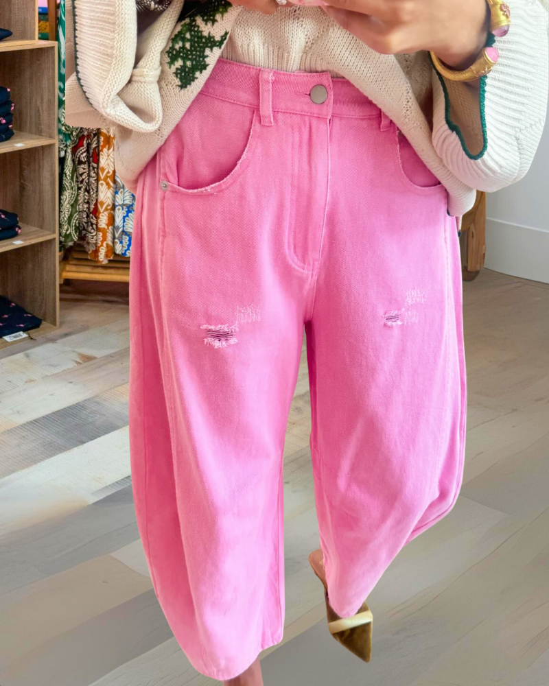 Simple Distressed Overalls