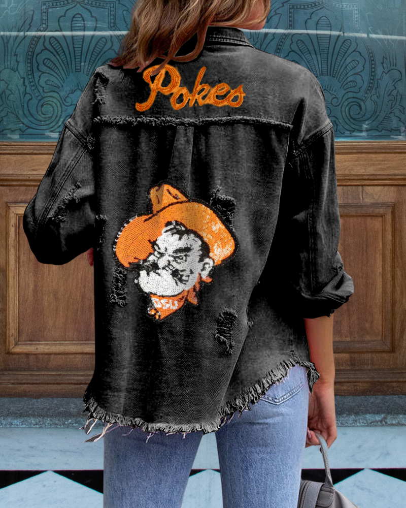 Oklahoma State Cowboys Sequin Jacket
