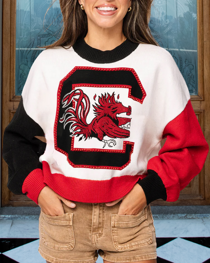 Beaded USC Gamecocks Sweatshirt