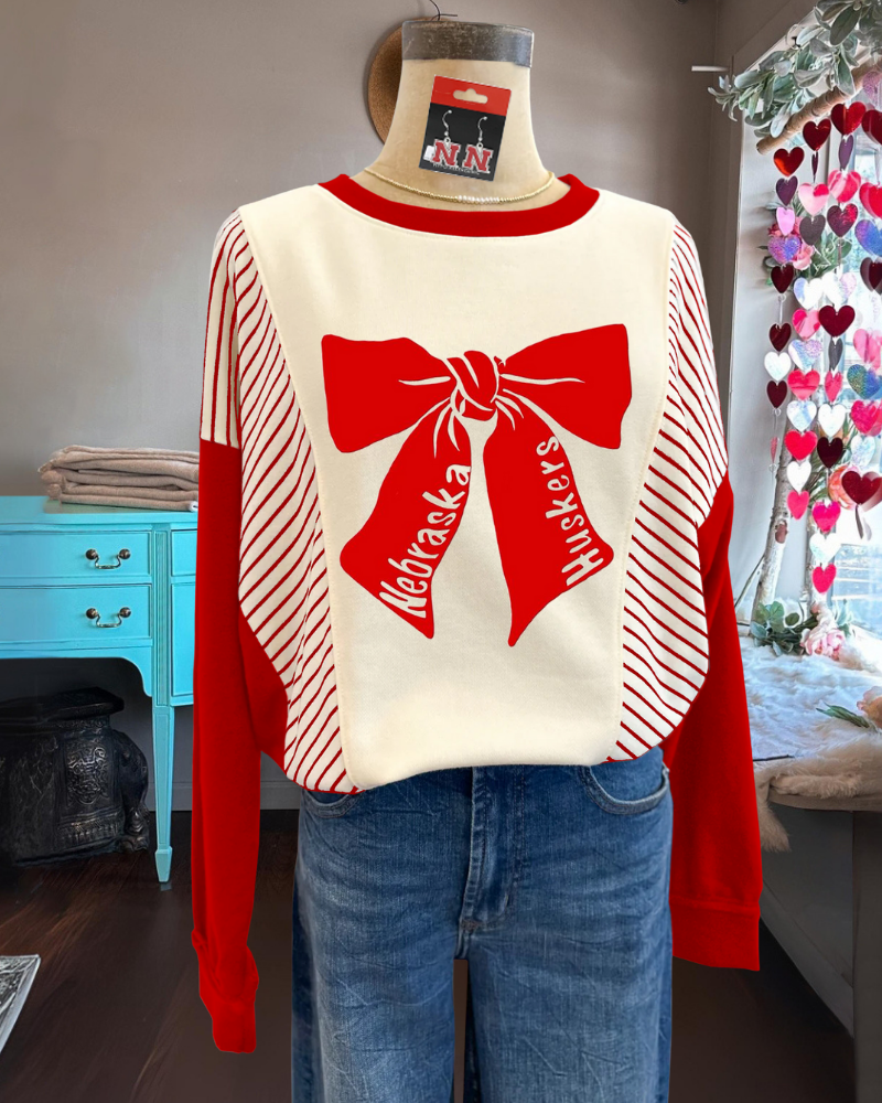 Nebraska Huskers Bow Graphic Sweatshirt
