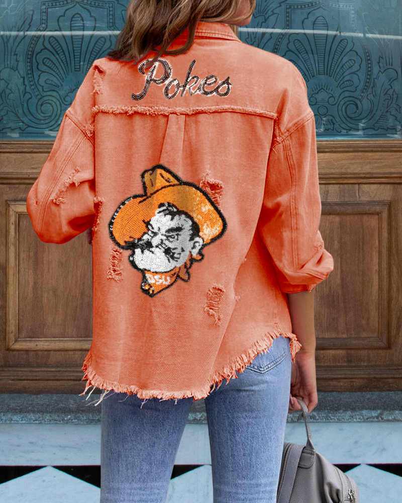 Oklahoma State Cowboys Sequin Jacket