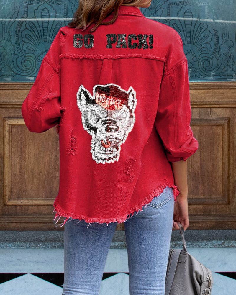 NC State Wolfpack Sequined Jacket