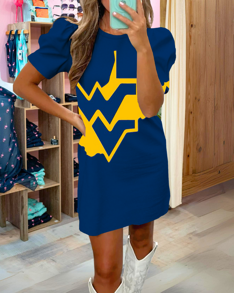 West Virginia Crewneck Mini Dress