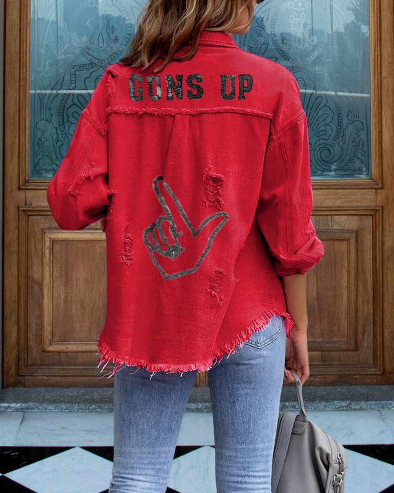 Sequin TTU Red Raiders Jacket