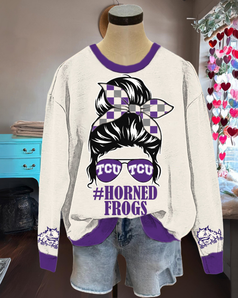 TCU Horned Frogs Graphic Pullover