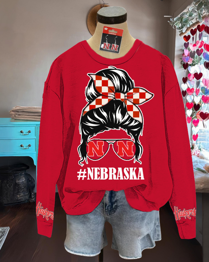 Nebraska Huskers Graphic Sweatshirt