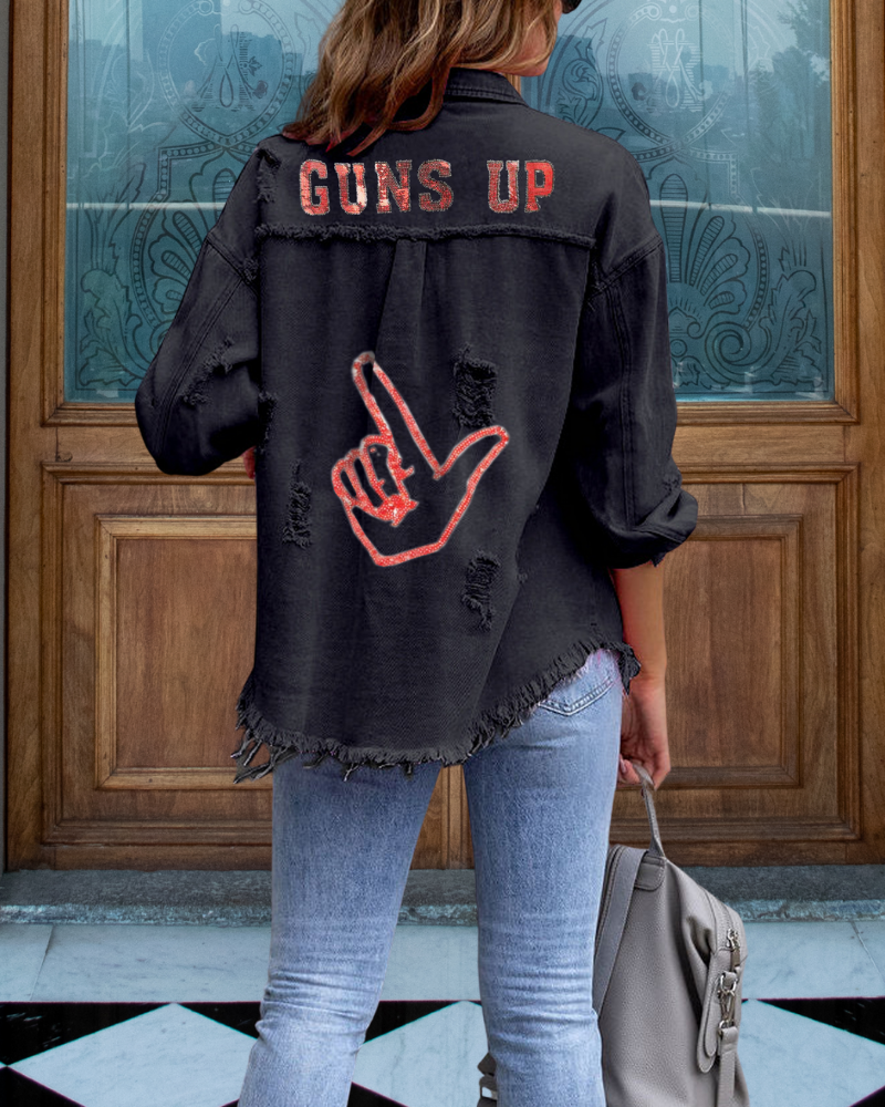 Sequin TTU Red Raiders Jacket