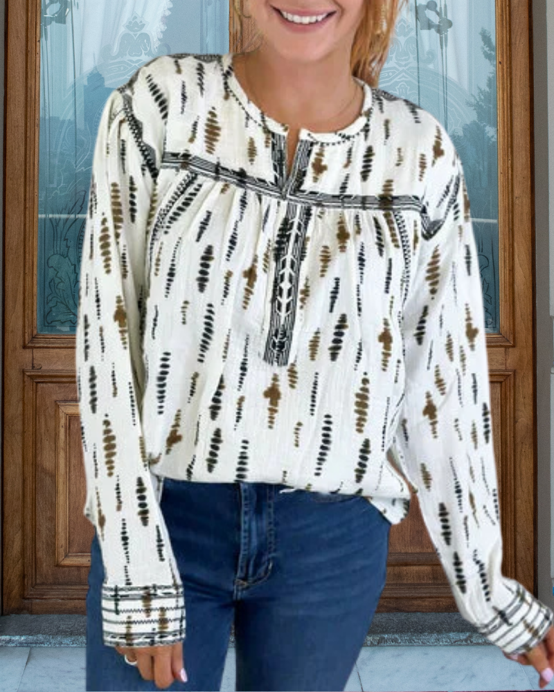Chic Bohemian Textured Top