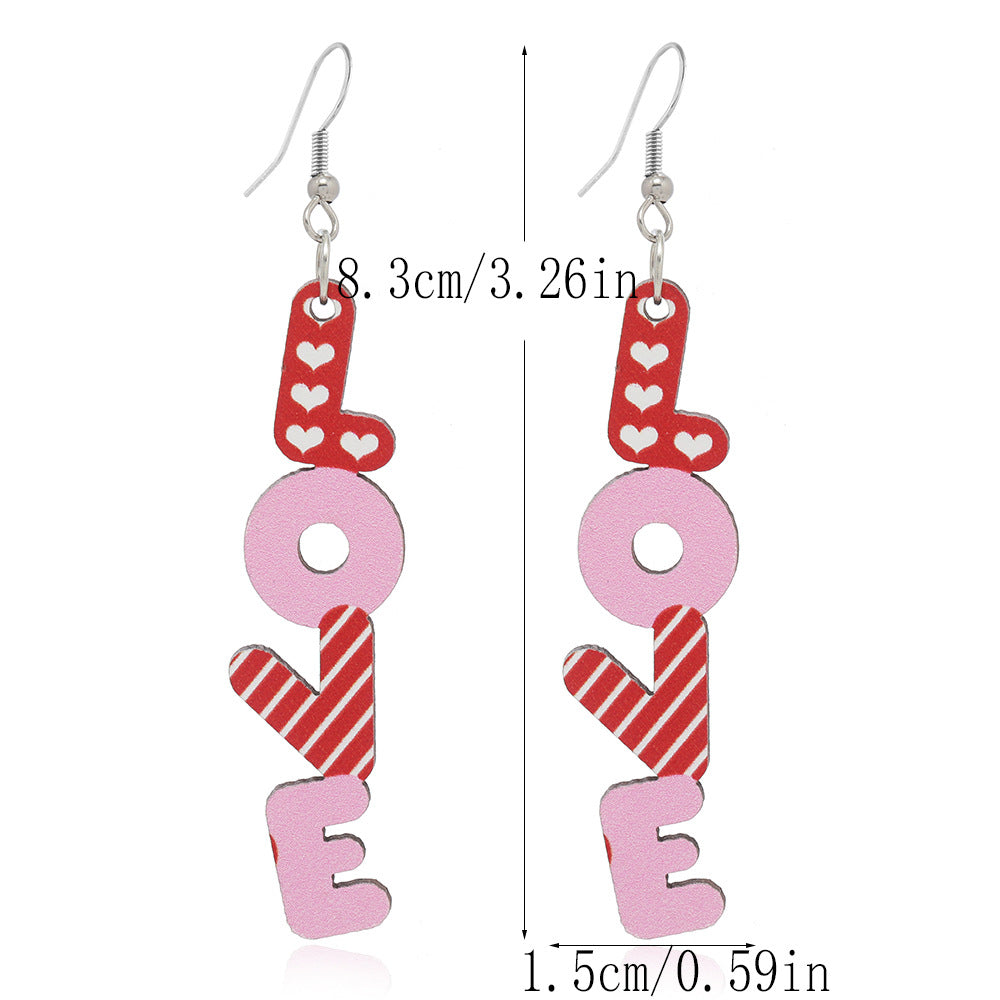 Stylish XOXO Heart Earrings