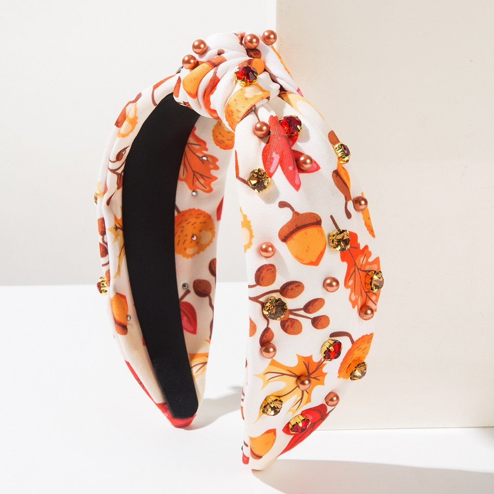Thanksgiving Trim Beaded Headband
