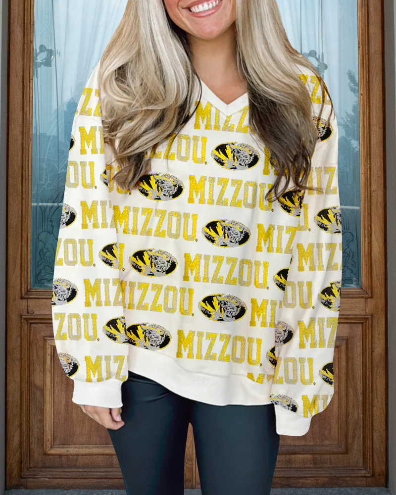 Mizzou Tigers V-neck Sweatshirt