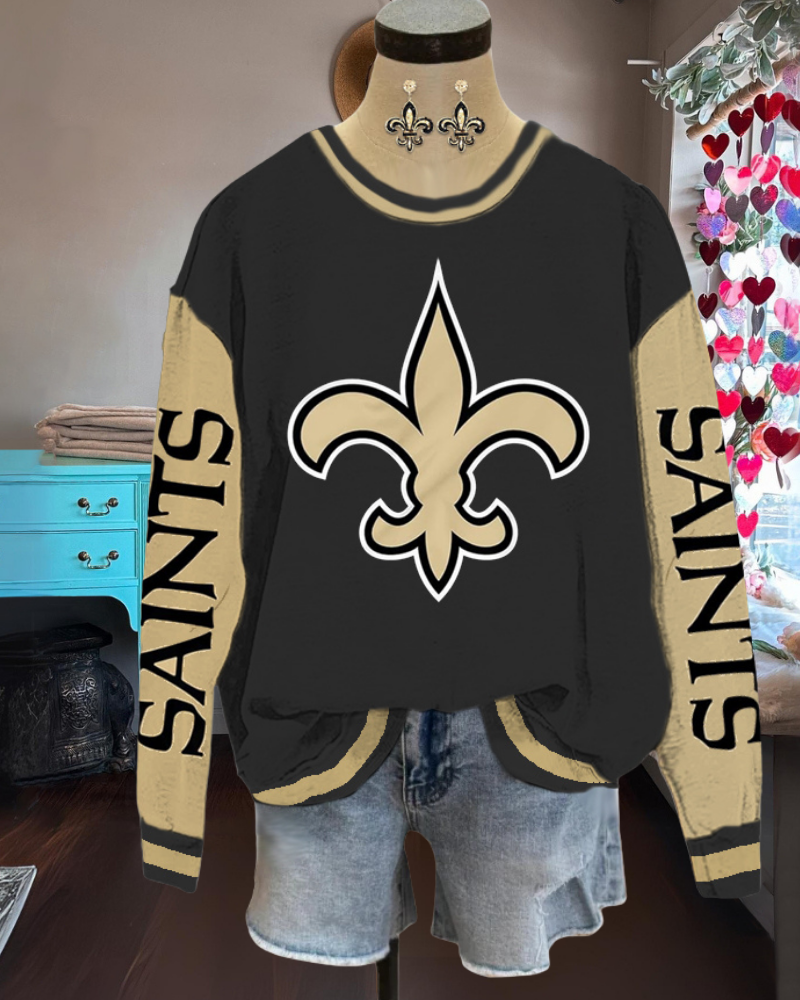 Saints Large Logo Crewneck Sweatshirt