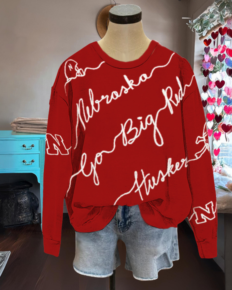Simple Nebraska Huskers Sweatshirt