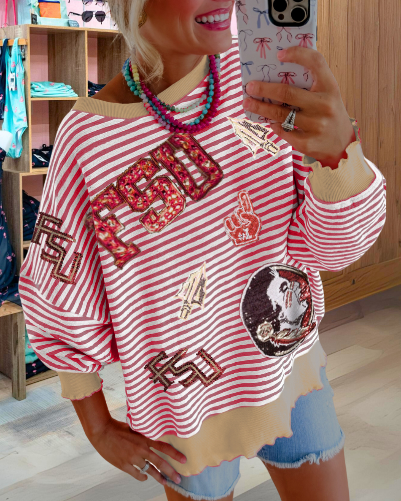 FSU Sequin Seminoles Sweatshirt