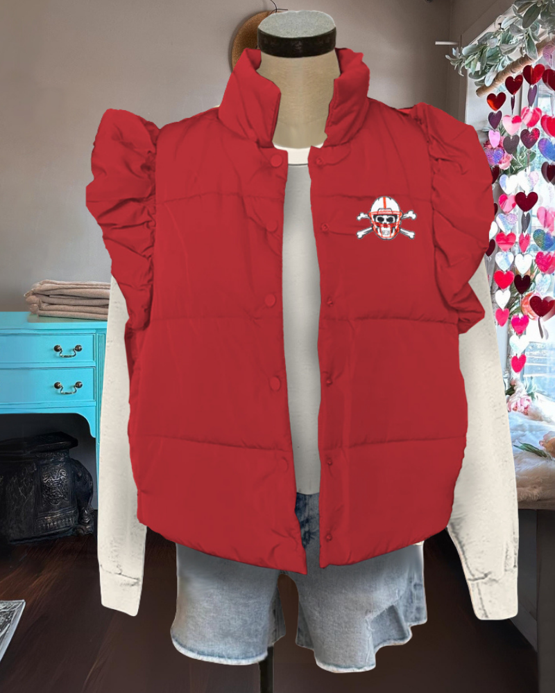 Nebraska Huskers Sequined Vest Jacket