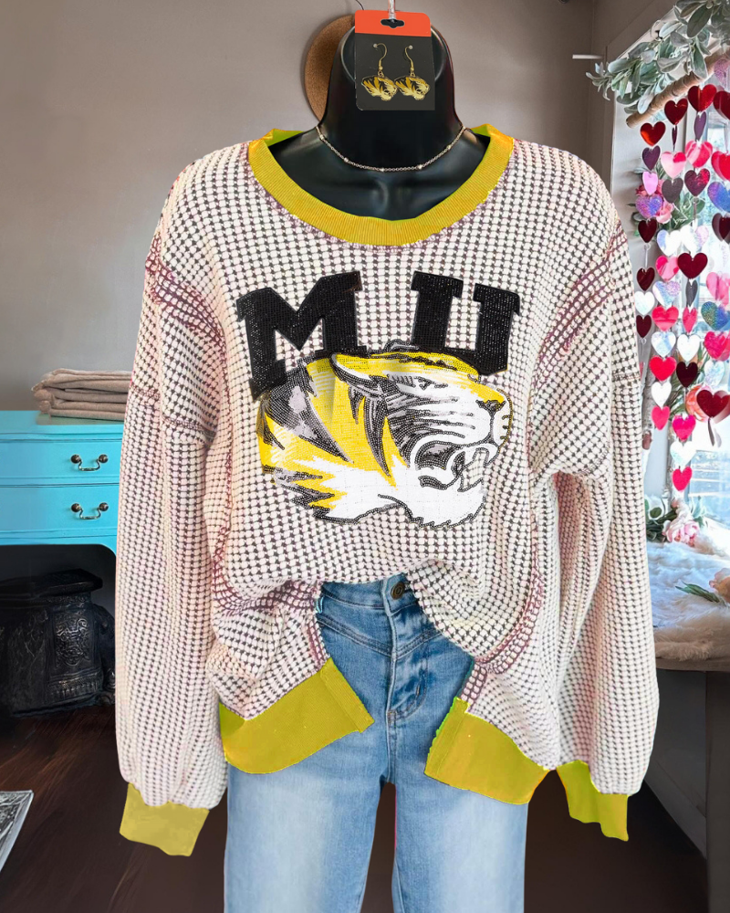 Sparkly Mizzou Tigers Sweatshirt