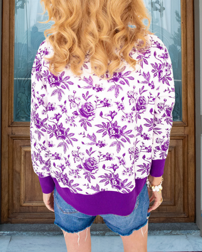 Texas Christian Floral Crewneck Sweatshirt