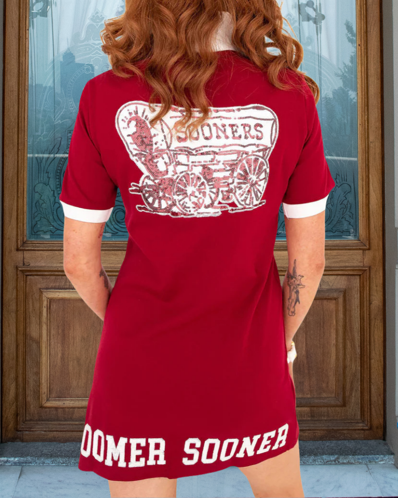 Oklahoma Sooners Printed Mini Dress