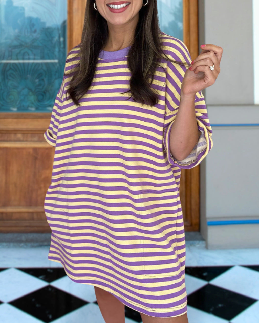 Relaxed Stripe Charm Dress