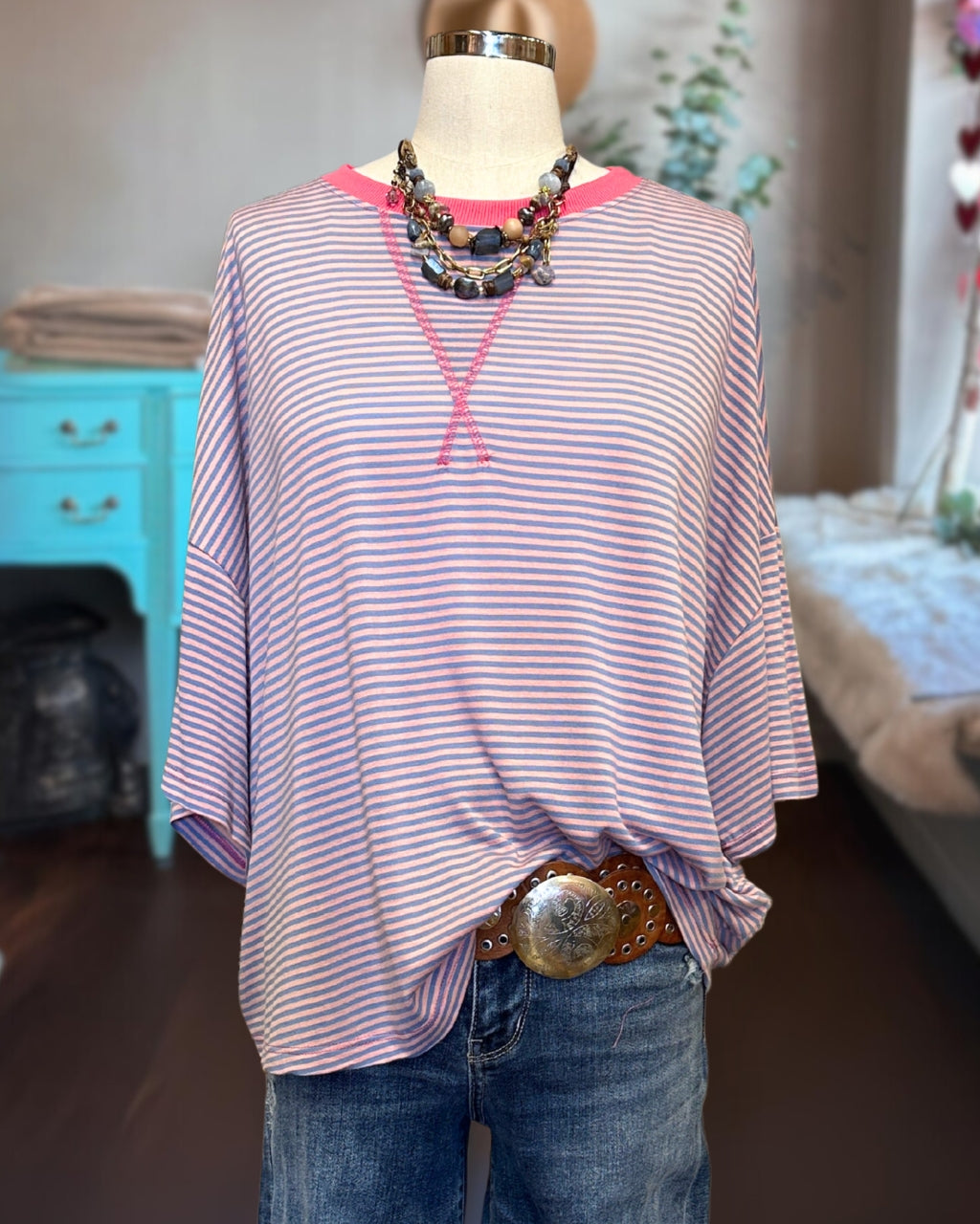 Cotton Candy Stripe Tee