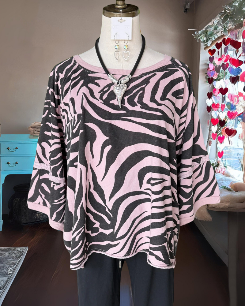Special Zebra Striped Top