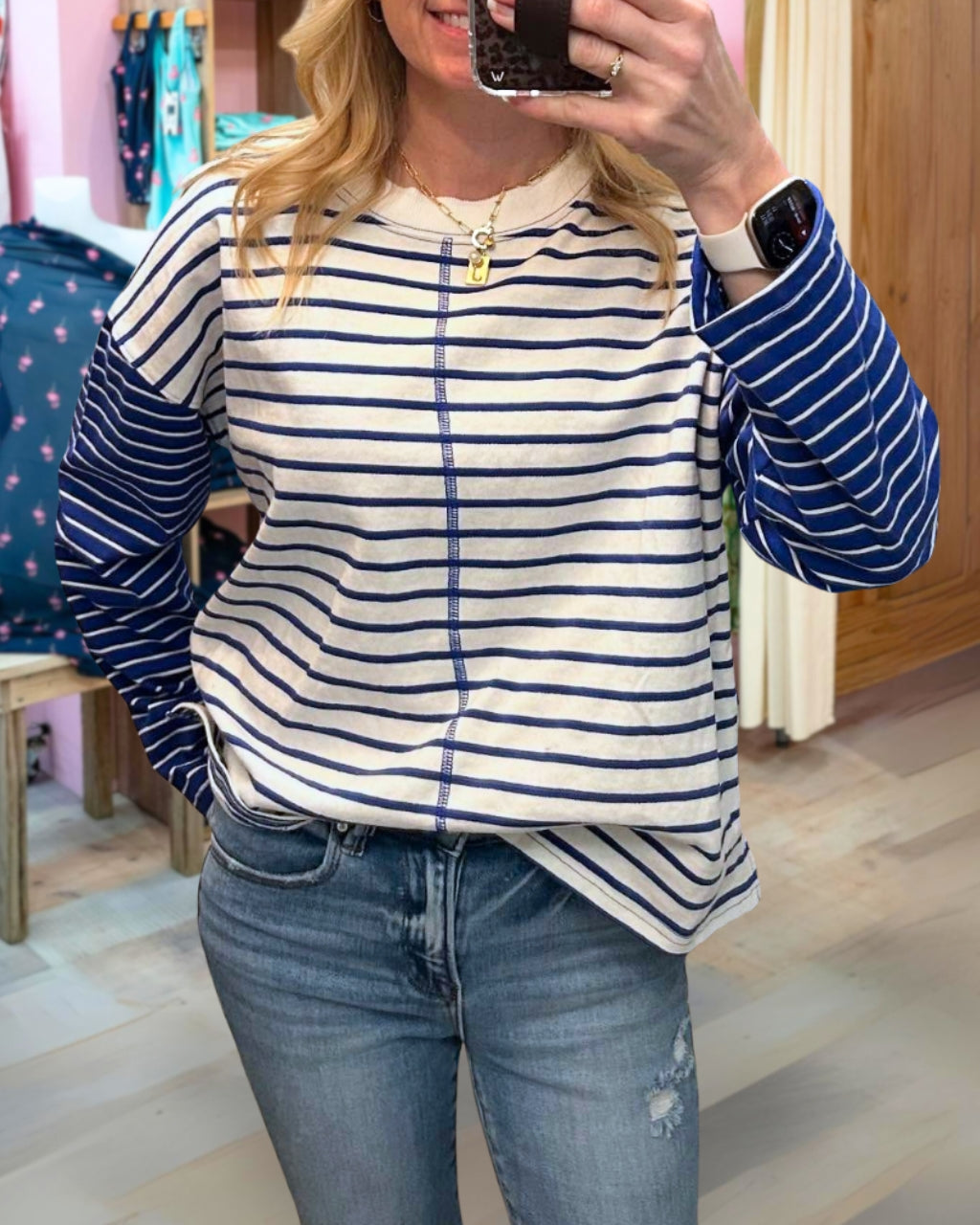 Fun Multi Stripe Sweatshirt