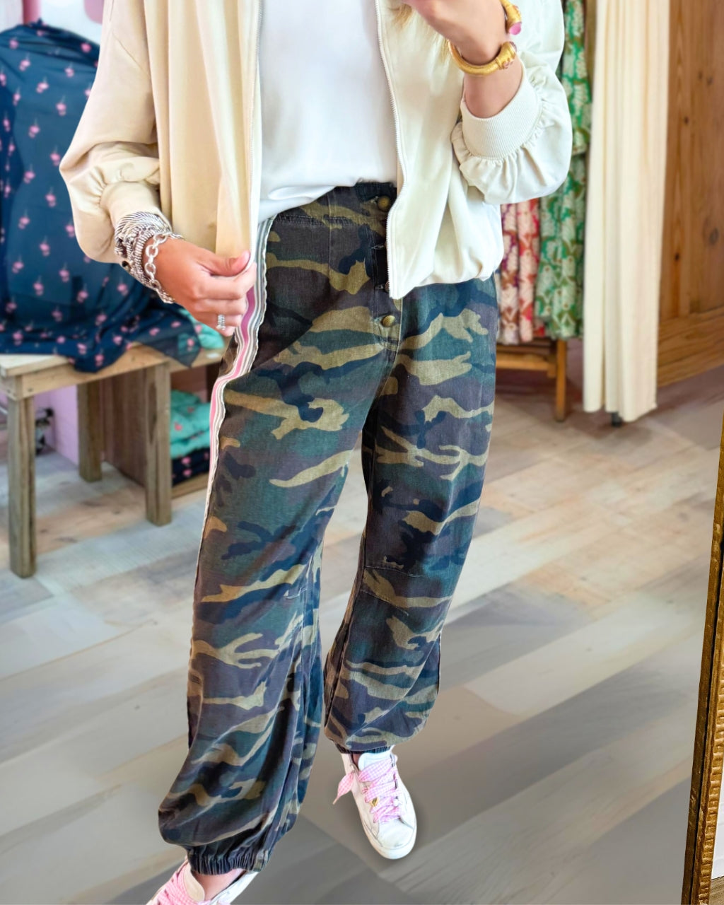 Chic French Terry Knit Pants