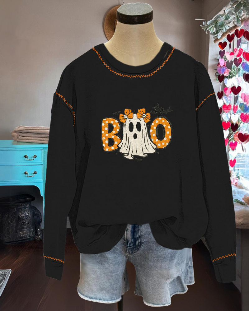Cute BOO Ghost Sweatshirt