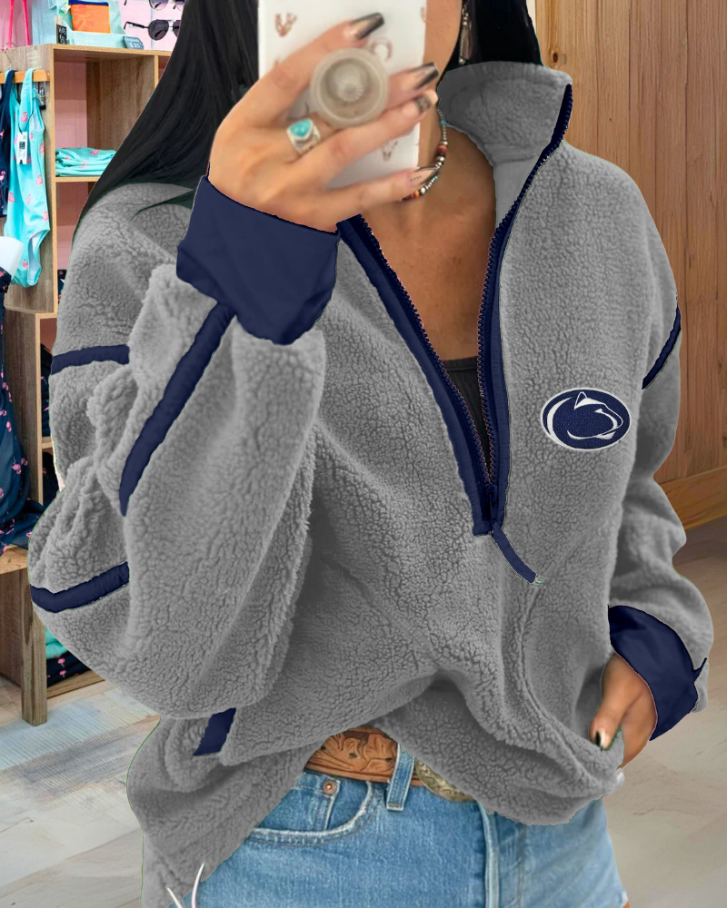 PSU Embroidery Half Zip Top