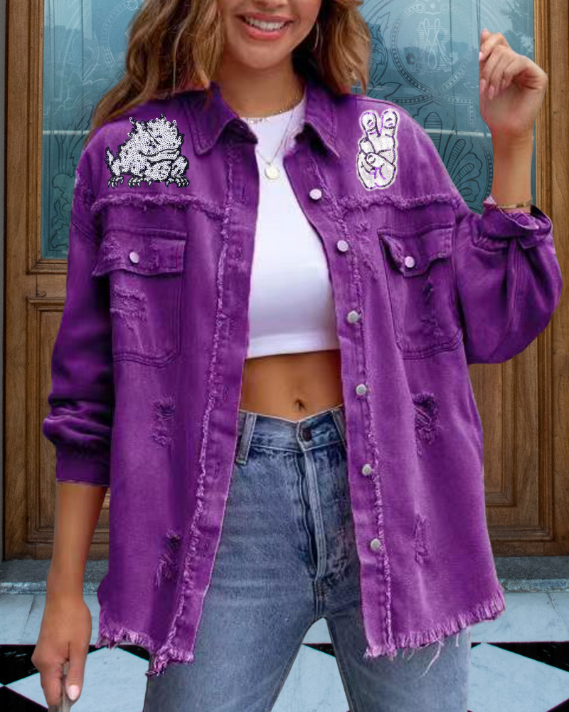 TCU Horned Frogs Sequin Jacket